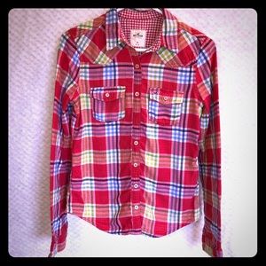 Holister long sleeve button up shirt
